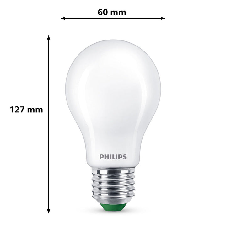 LED E27 Normal 2,3W (40W) Frostad 485lm 2700K Energiklass A Philips
