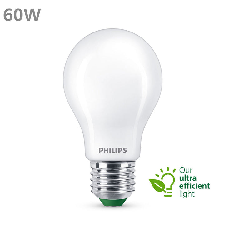 LED E27 Normal 4W (60W) Frostad 840lm 2700K Energiklass A Philips