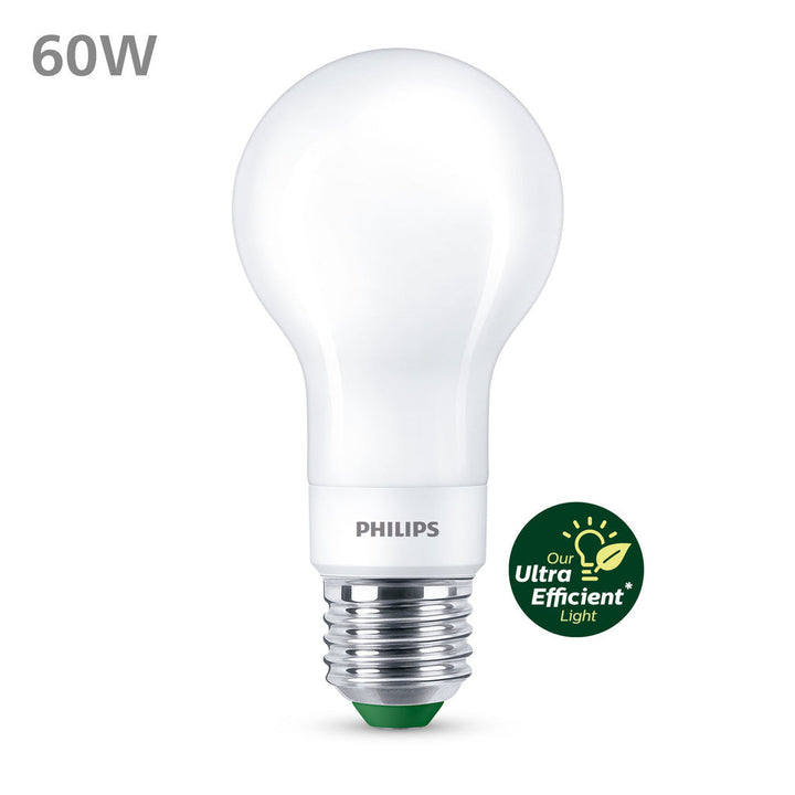 LED E27 Normal 4W (60W) Frost Dimbar 840lm 2700K Energiklass A Philips