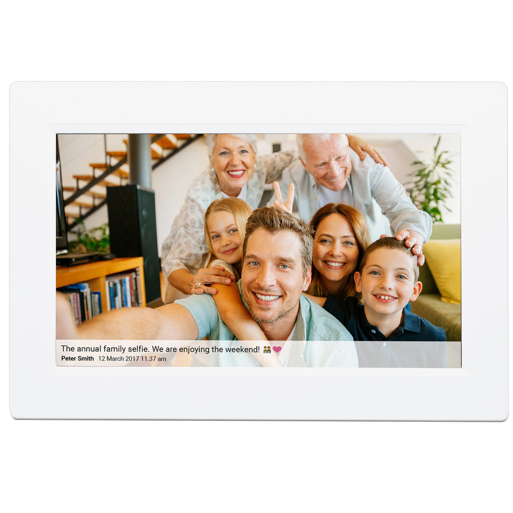 PFF-1015W 10.1" Smart fotoram med FRAMEO programvara  Vit Denver