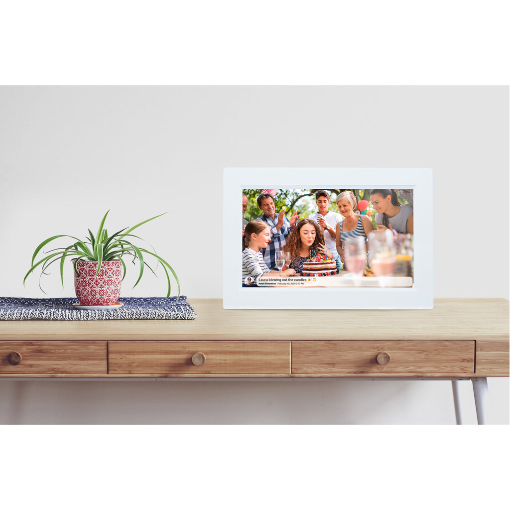 PFF-1015W 10.1" Smart fotoram med FRAMEO programvara  Vit Denver
