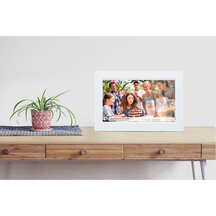 PFF-1015W 10.1" Smart fotoram med FRAMEO programvara  Vit Denver