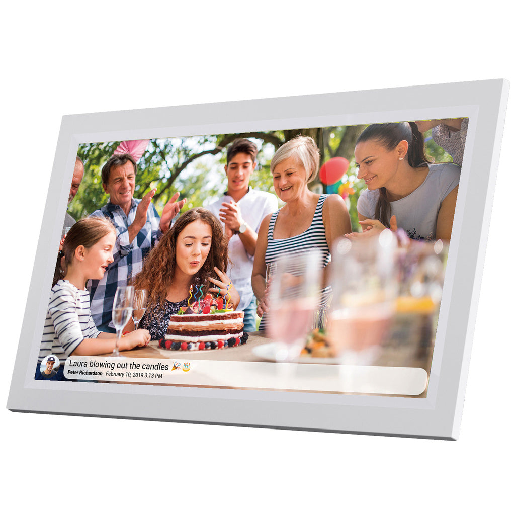 PFF-1503W 15.6” FULL HD digital Wi-Fi photoframe with FRAMEO photo software White Denver