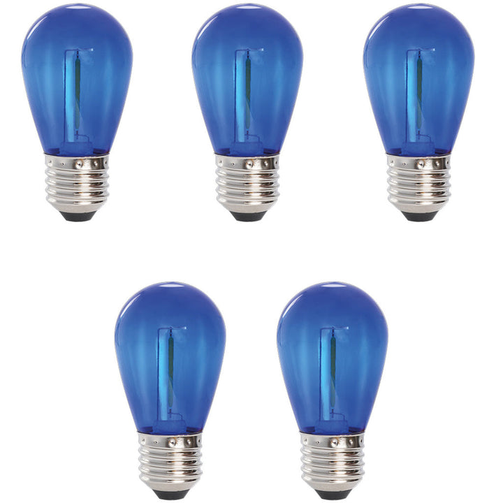 5-pack Deco Bulb LED-ljuskälla E27 12V Blå 30lm LightsOn