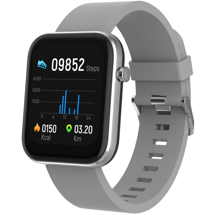 SW-182GR Bluetooth smartwatch with heart rate sensor, blood pressure and blood oxygen monitor Denver