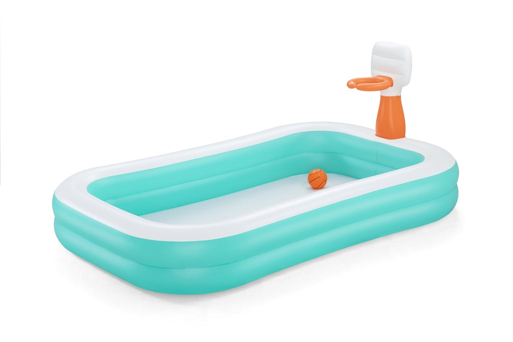 Familjepool Dunk n Splash 251 x 168 x 102cm Bestway