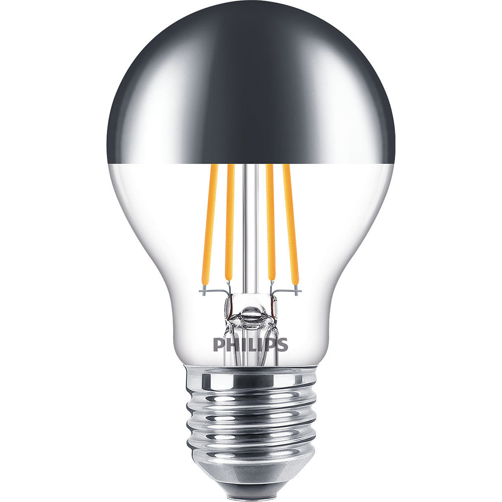 LED E27 Normal Filament Toppförspeglad Dimbar 50W 650lm Philips