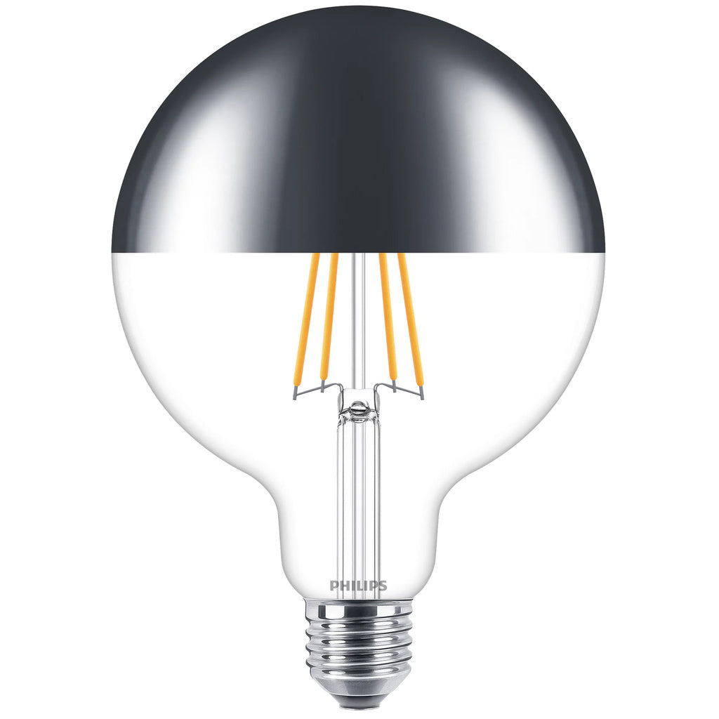 LED E27 G120 Filament Toppförspeglad Dimbar 50W 650lm Philips