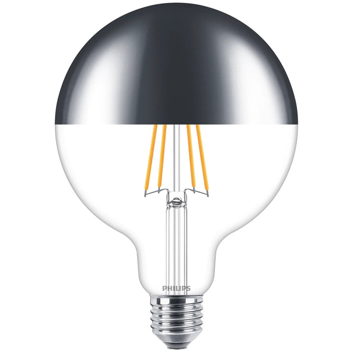 LED E27 G120 Filament Toppförspeglad Dimbar 50W 650lm Philips