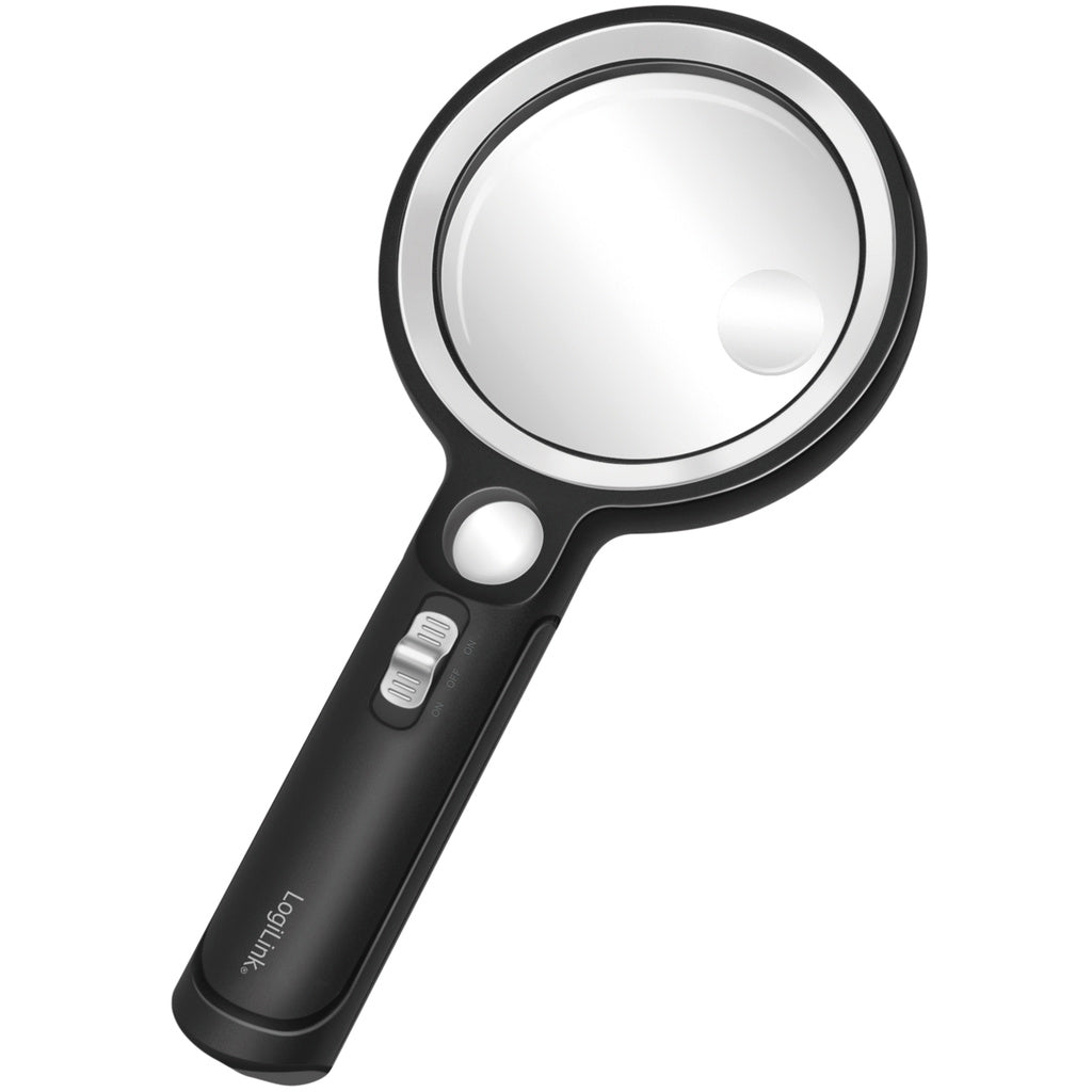 Förstoringsglas Ø9cm med LED-belysning LogiLink