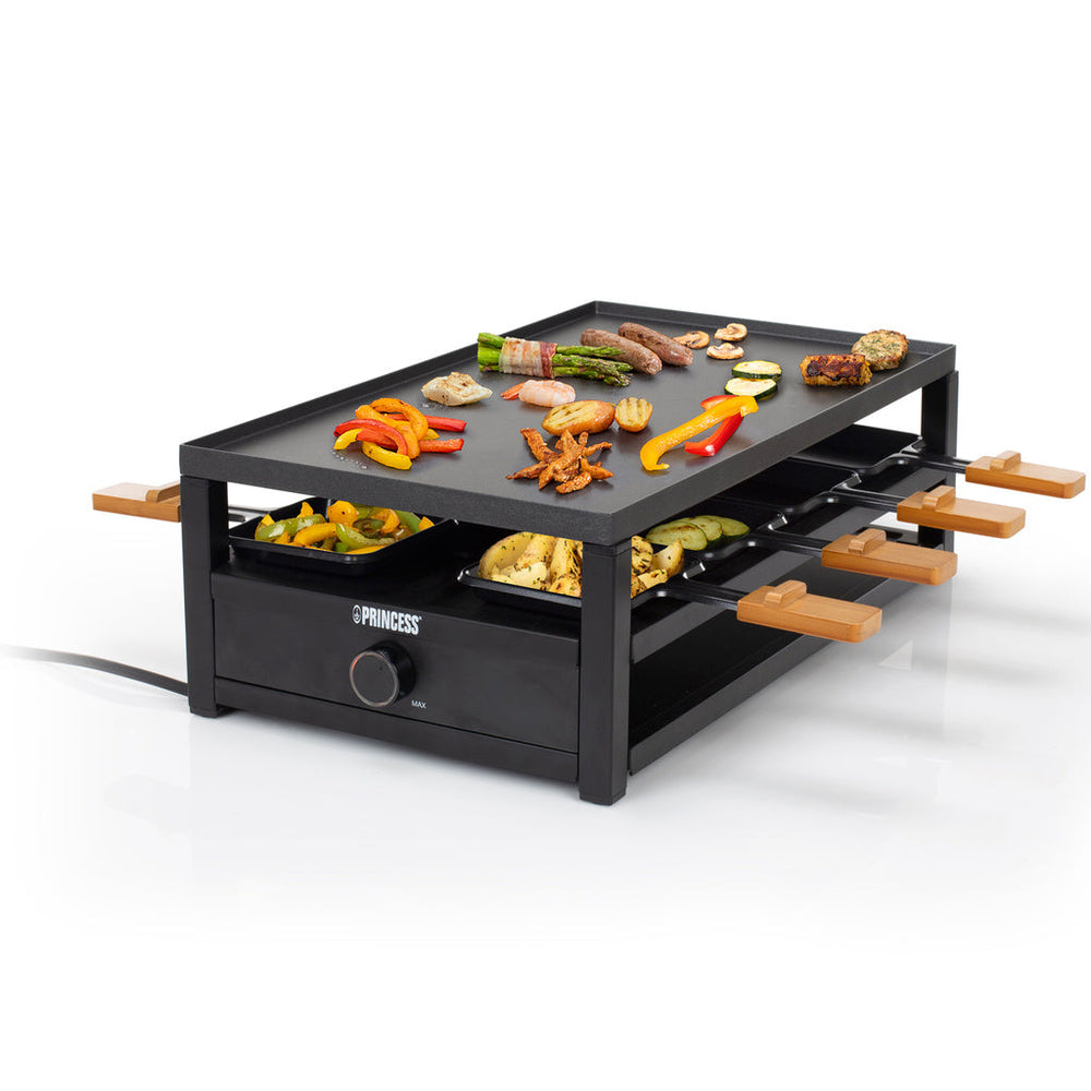 Raclette 162655  Black Steel Raclette för 8pers. Princess
