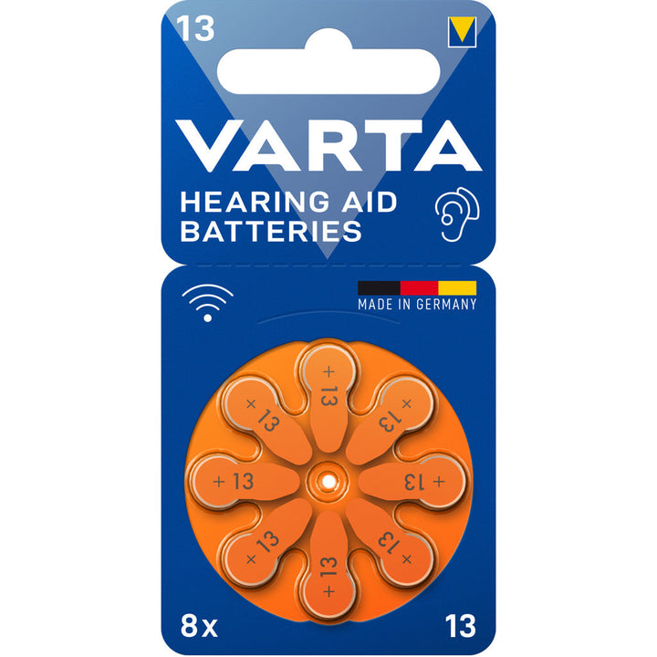 Hörapparatsbatteri 13 / A13 / PR48 8-pack Varta
