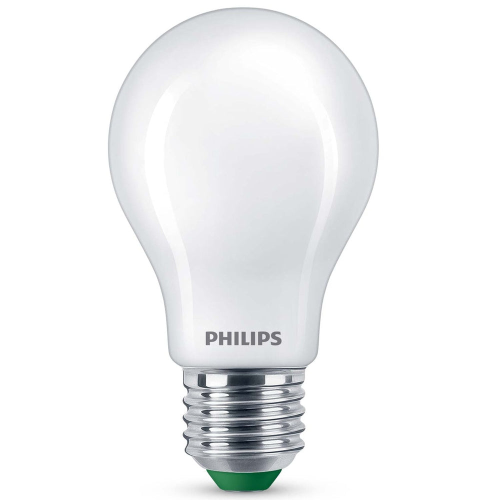 2-pack LED E27 Normal 4W (60W) Frostad 840lm 2700K Energiklass A Philips