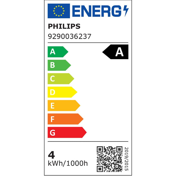 2-pack LED E27 Normal 4W (60W) Frostad 840lm 2700K Energiklass A Philips