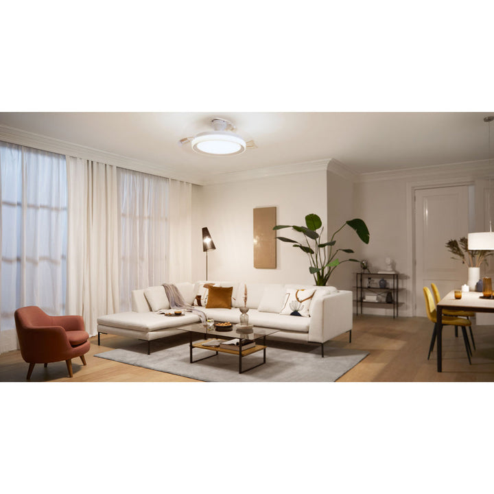 Bliss Takfläkt med LED-belysning Varm-/kallvitt 4500 lm Philips