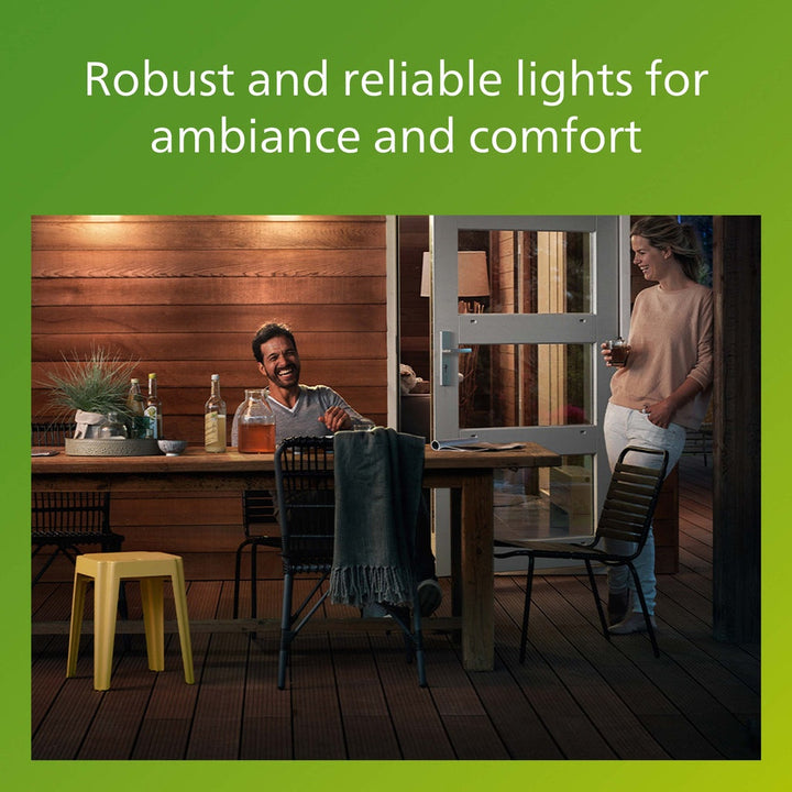 Kylis Väggarmatur Up-/downlight (2xGU10-sockel) IP44 Rostfritt stål Svart Philips