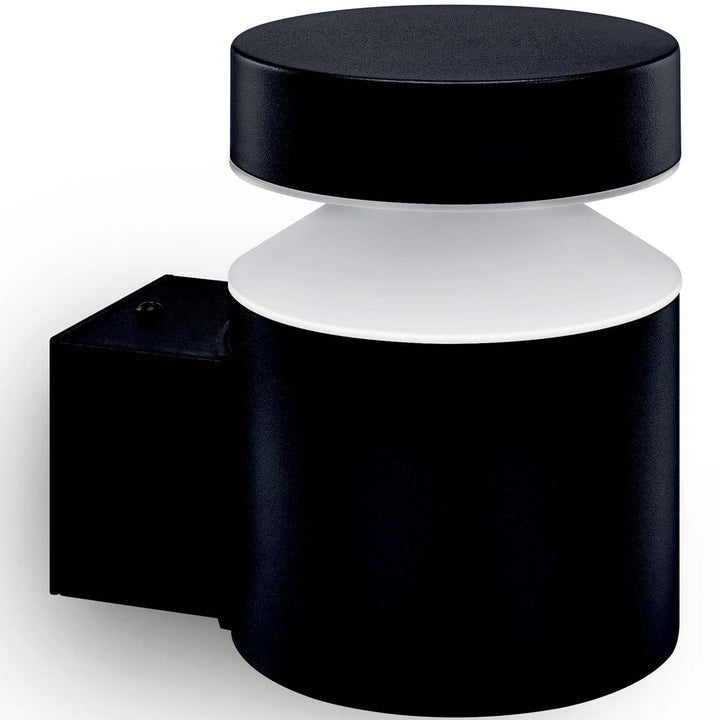 Laven LED-vägglampa Upp Rostfritt stål Svart IP44 Varmit 6W 600lm Philips