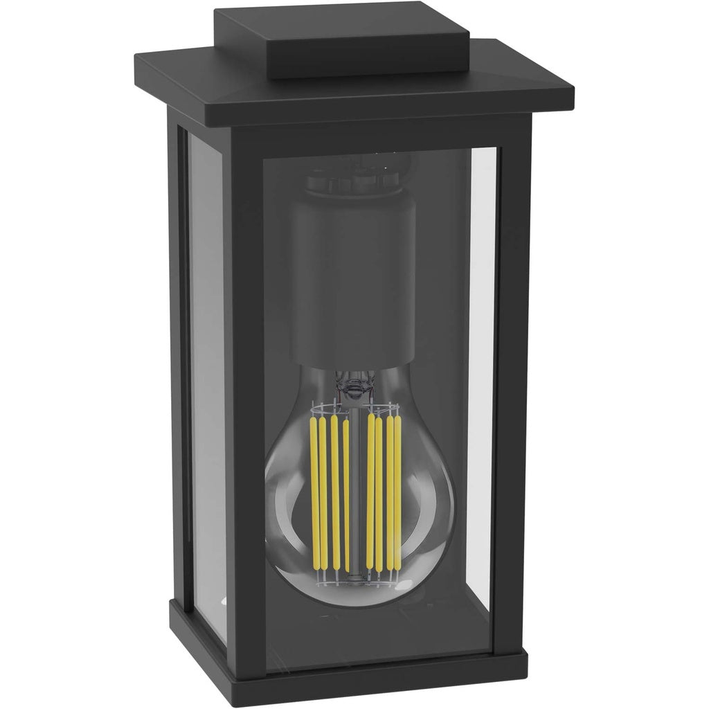 Mirth Väggarmatur (E27-sockel) IP44 Aluminium/Glas Svart Philips