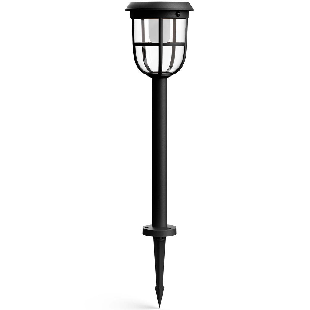 Radii Trädgårdslampa Solcell Ultra Efficient LED 250lm Svart Philips