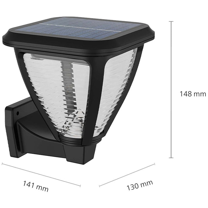 Vapora Vägglampa Solcell LED 200lm Svart Philips