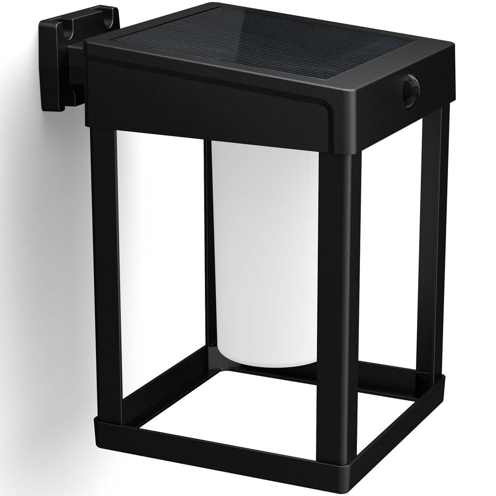 Camill Vägglampa Solcell Ultra Efficient LED 25lm/250lm Svart Philips