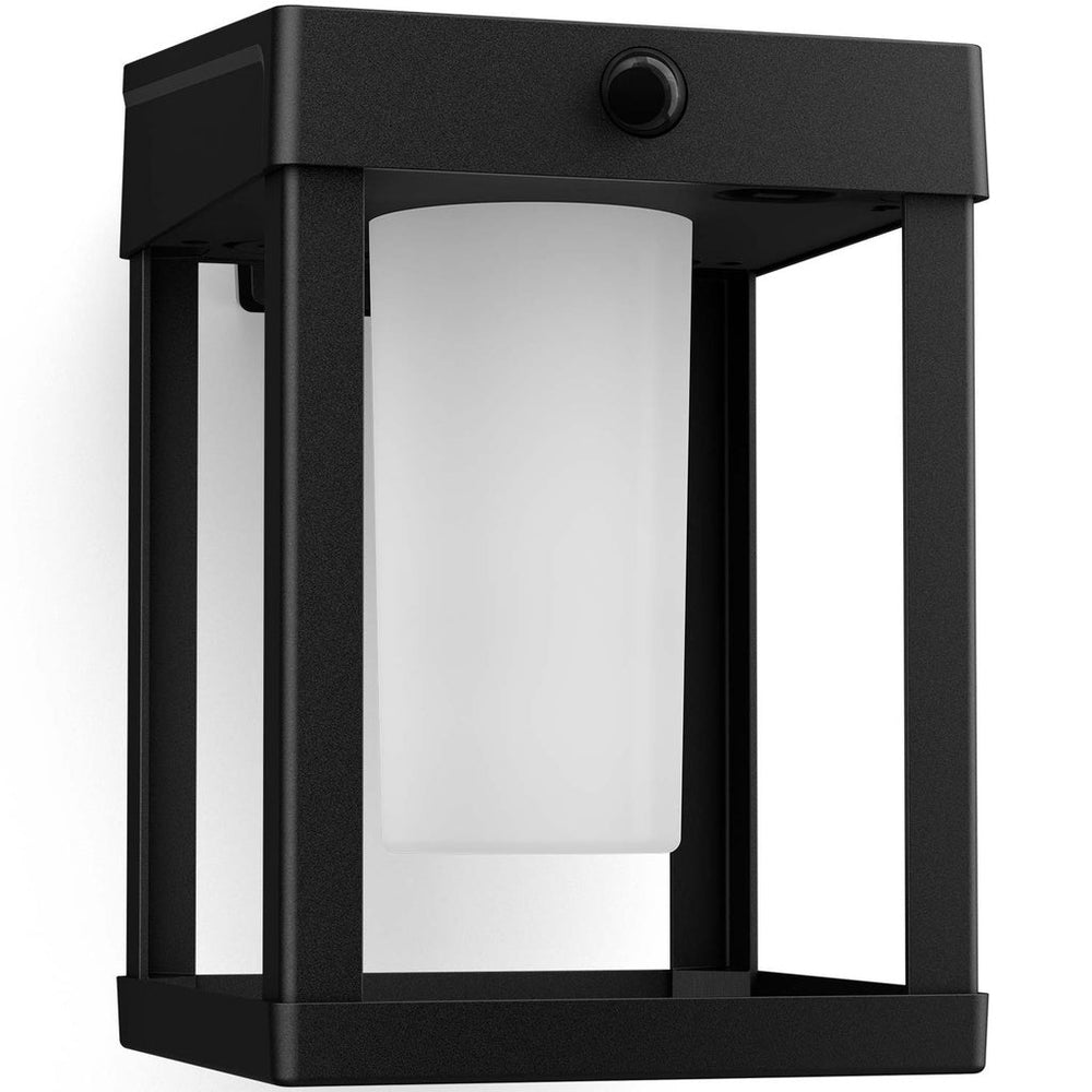 Camill Vägglampa Solcell Ultra Efficient LED 25lm/250lm Svart Philips