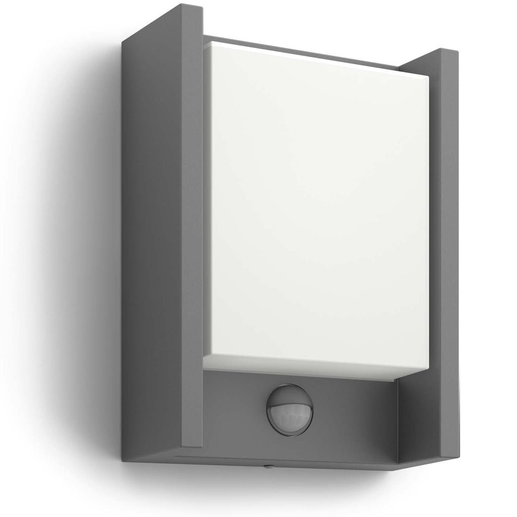 Arbour Vägglampa Sensor Ultra Efficient LED  3,8W 800lm Antracit Philips