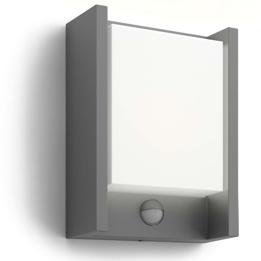 Arbour Vägglampa Sensor Ultra Efficient LED  3,8W 800lm Antracit Philips