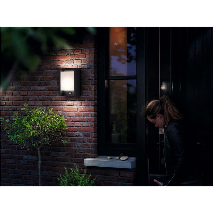 Arbour Vägglampa Sensor Ultra Efficient LED  3,8W 800lm Antracit Philips
