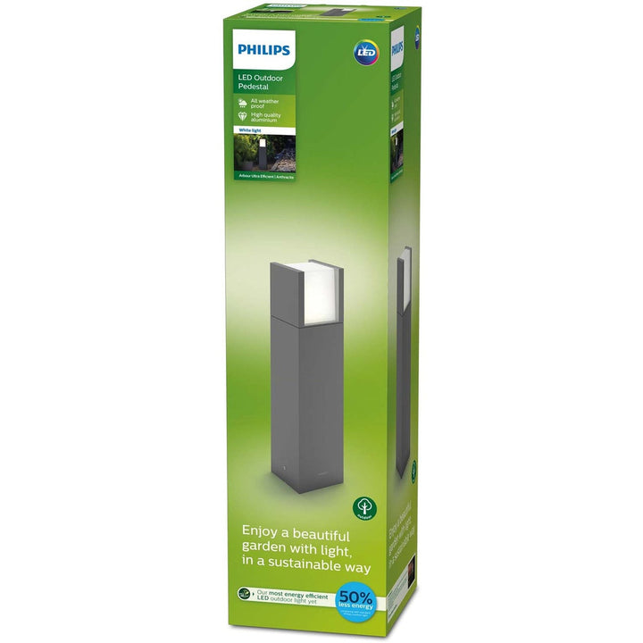 Arbour Pedestal Ultra Efficient LED 3,8W 800lm Antracit Philips