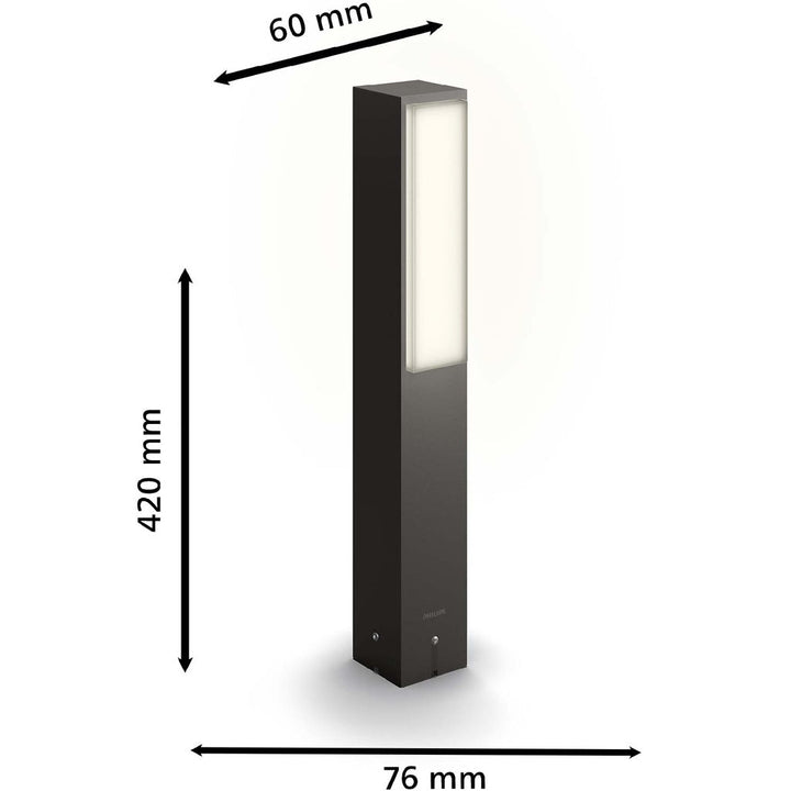 Stratosphere Pedistal Ultra Efficient LED 3,8W 800lm Antracit Philips