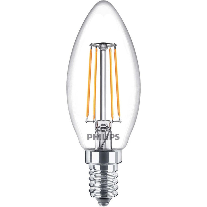3-pack LED E14 Kron 4,3W (40W) Klar 470lm Philips