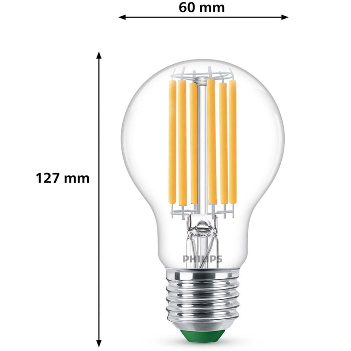 LED E27 Normal 5,2W (75W) Klar 1095lm 2700K Energiklass A Philips