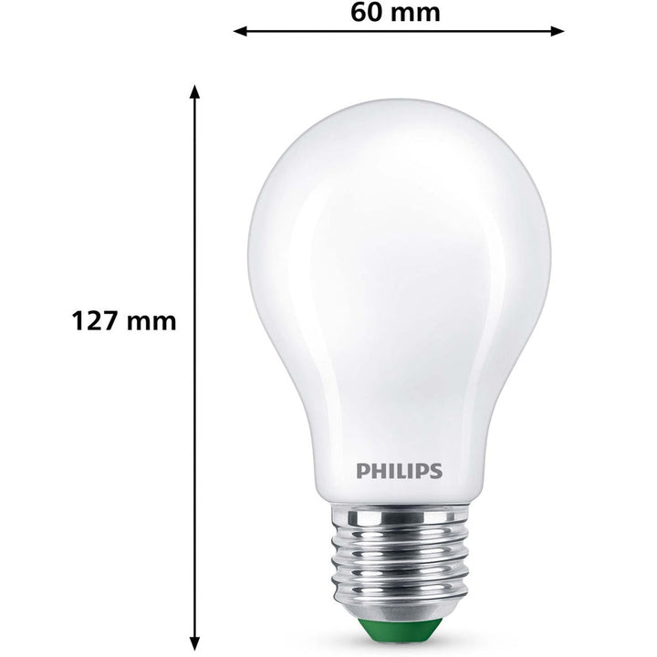LED E27 Normal 7,3W (100W) Frostad 1535lm 2700K Energiklass A Philips