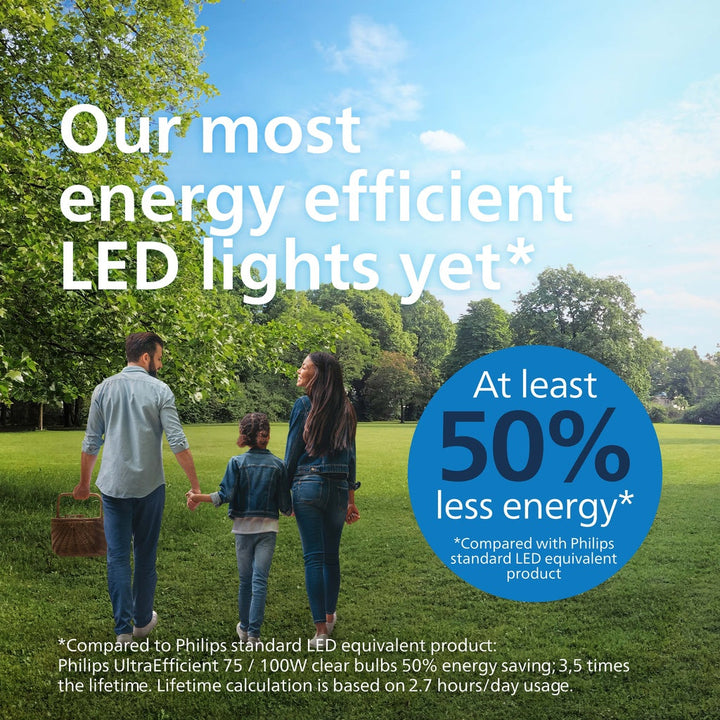 LED E27 Normal 7,3W (100W) Frostad 1535lm 2700K Energiklass A Philips