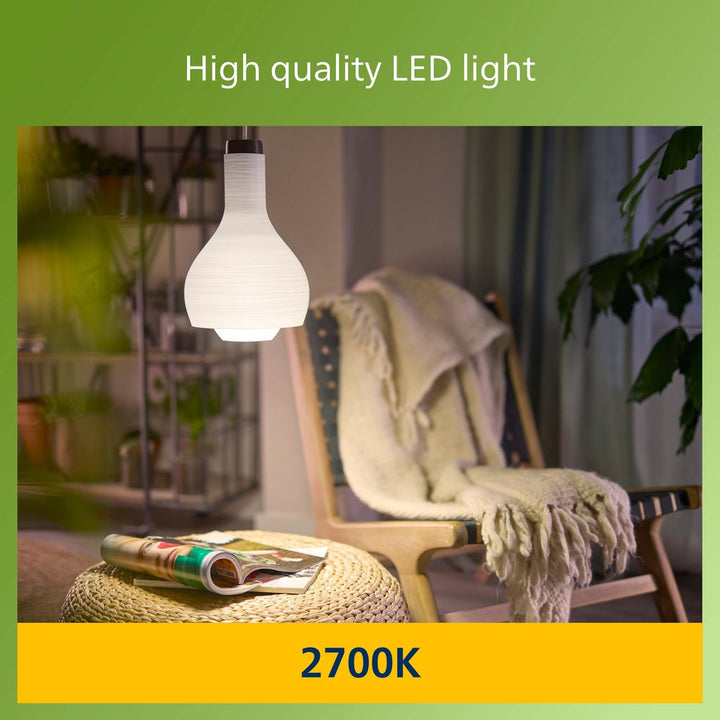 LED E27 Normal 7,3W (100W) Frostad 1535lm 2700K Energiklass A Philips
