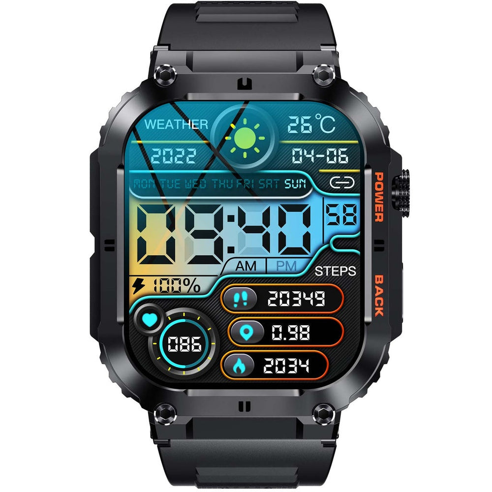 SWC-191B Bluetooth SmartWatch with heartrate, blood pressure and blood oxygen sensor & call function Denver