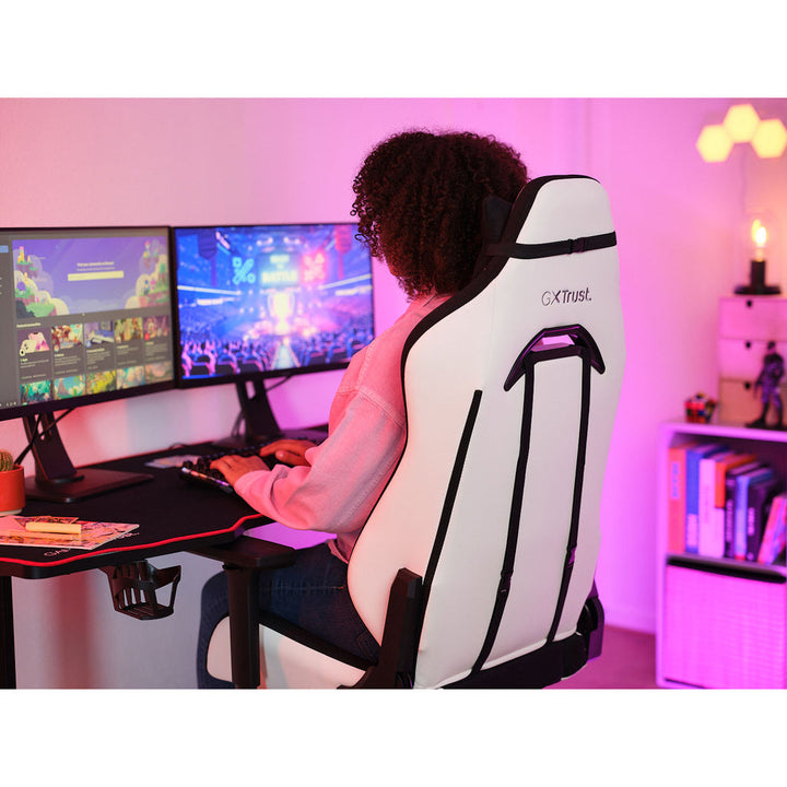 GXT 714W Ruya Gamingstol Vit Trust