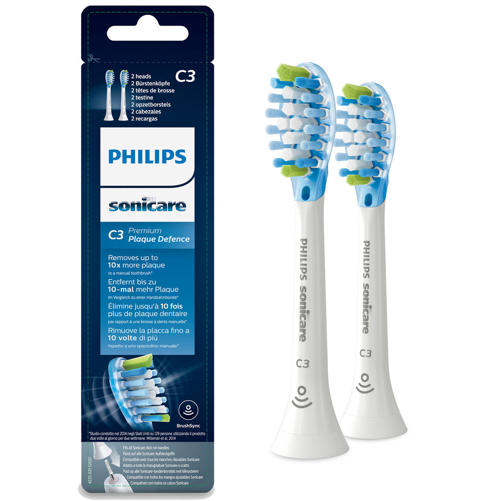 Borsthuvud Sonicare C3 Premium Plaque 2st White HX9042/17 Philips
