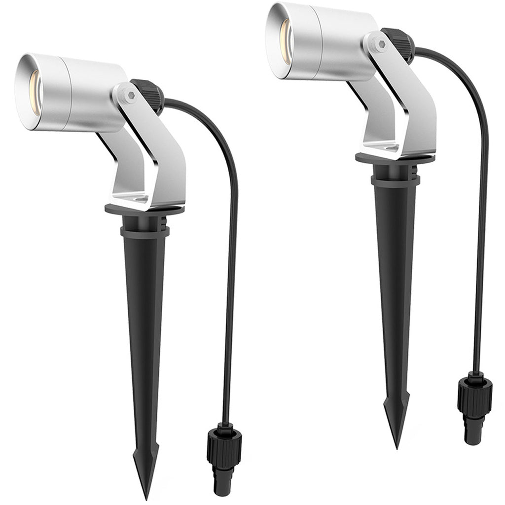 Allan Spotlight kit 2-pack inkl strömadapter 12V 3000K 10lm IP67 Llitt