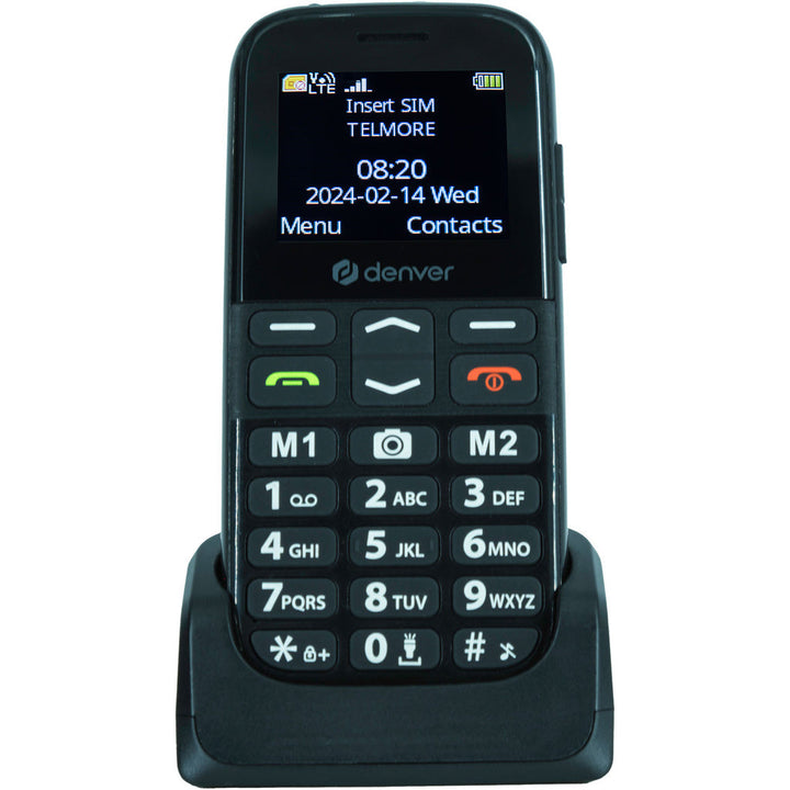 4G Knapp-telefon med SOS/alarm-knapp och stora tydliga knappar Denver