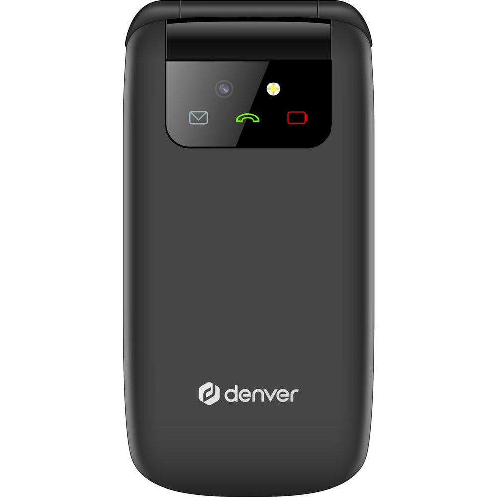 4G Knapp-telefon med 2,4” färg-skärm, Bluetooth, SOS-knapp, flip-modell Denver