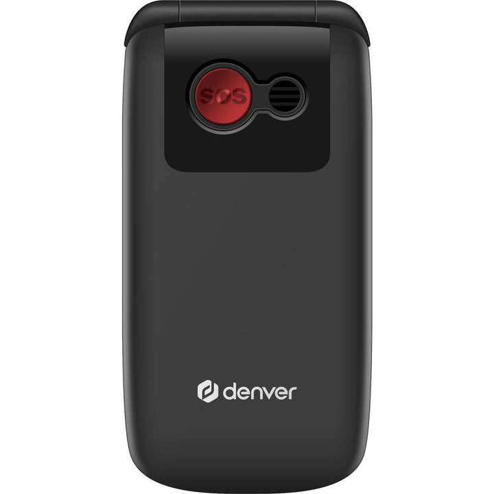 4G Knapp-telefon med 2,4” färg-skärm, Bluetooth, SOS-knapp, flip-modell Denver