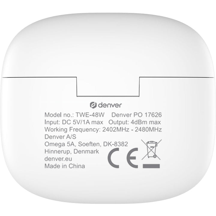 TWE-48W True wireless Bluetooth hörlur med laddetui Denver