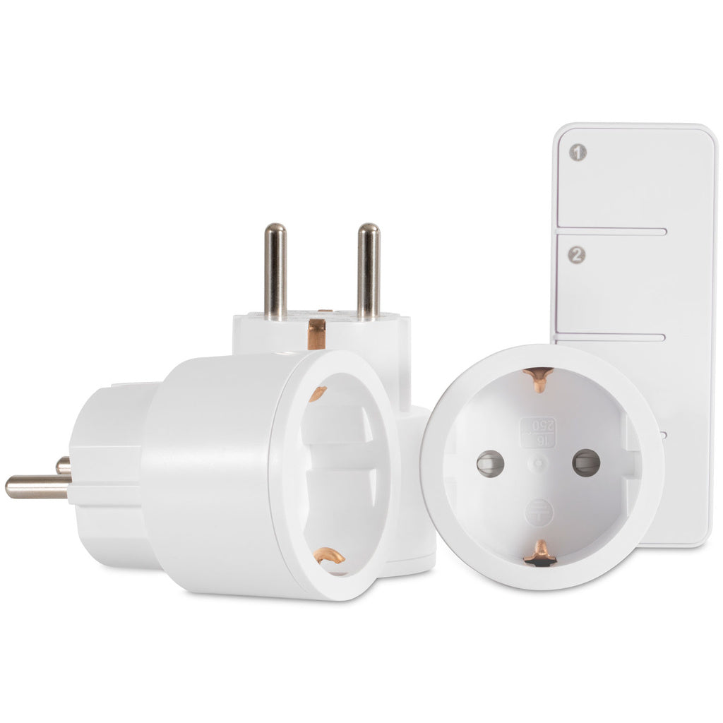 MYCR-2/SET 3 x miniplugin På/Av inkl fjärrkontroll Nexa