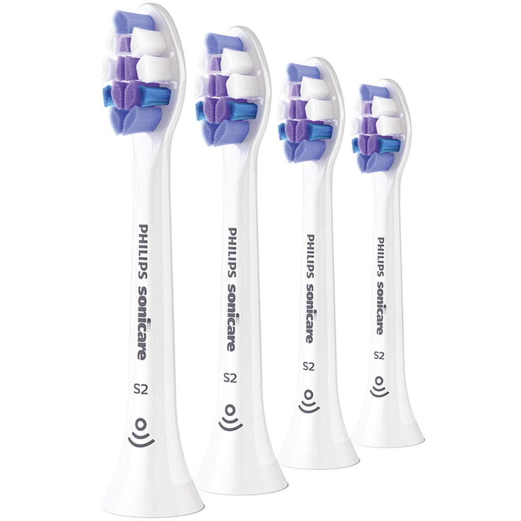 Borsthuvud S2 Sensitive Soniska 4st White HX6054/10 Philips