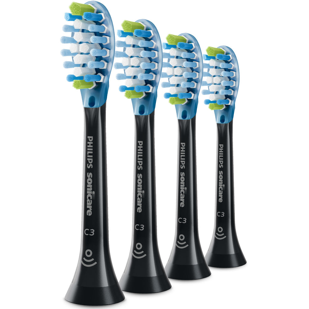 Borsthuvud C3 Premium Plaque Defence 4st Black HX9044/33 Philips