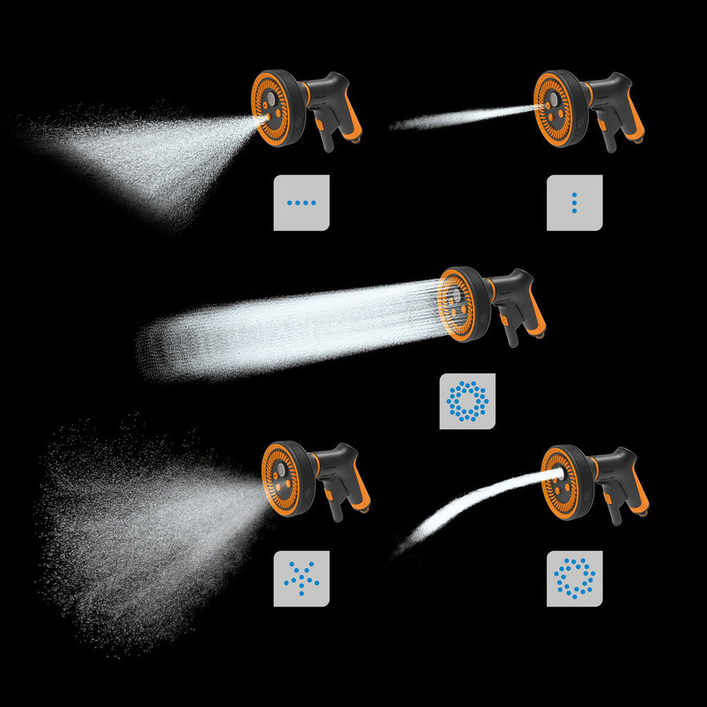 Sprinklerpistol multifunktion. front tr. Fiskars