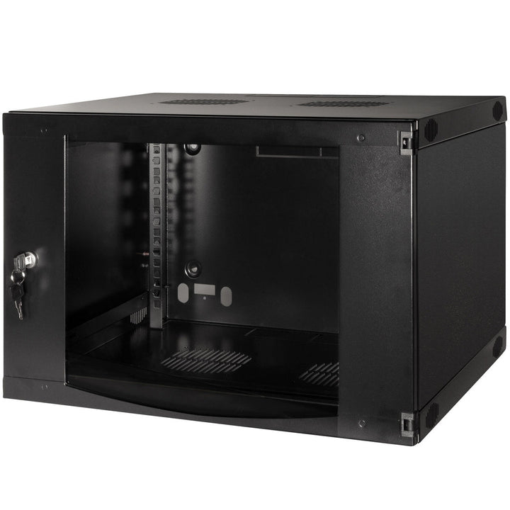 19" Väggskåp/serverskåp U6 540 x 450 x 330 mm Omonterat Svart LogiLink