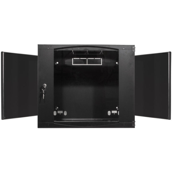 19" Väggskåp/serverskåp U6 540 x 450 x 330 mm Omonterat Svart LogiLink